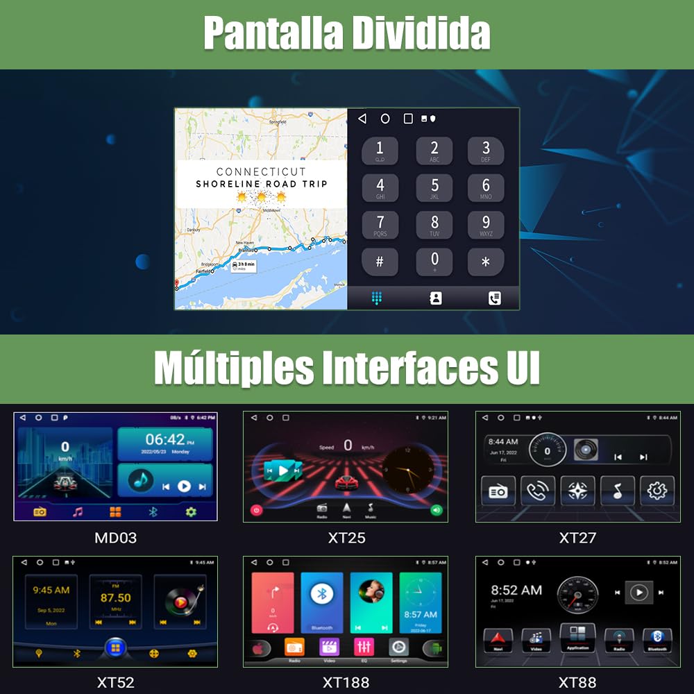AWESAFE Android 13.0 [6GB+128GB] Radio Coche para BMW 1 Serie E81 E82 E87 E88(2004-2011) con Carplay/Android Auto, 9 Pulgadas Pantalla Táctil con WiFi/GPS/FM/RDS/DSP,Apoyo Mandos Volante,Aparcamiento