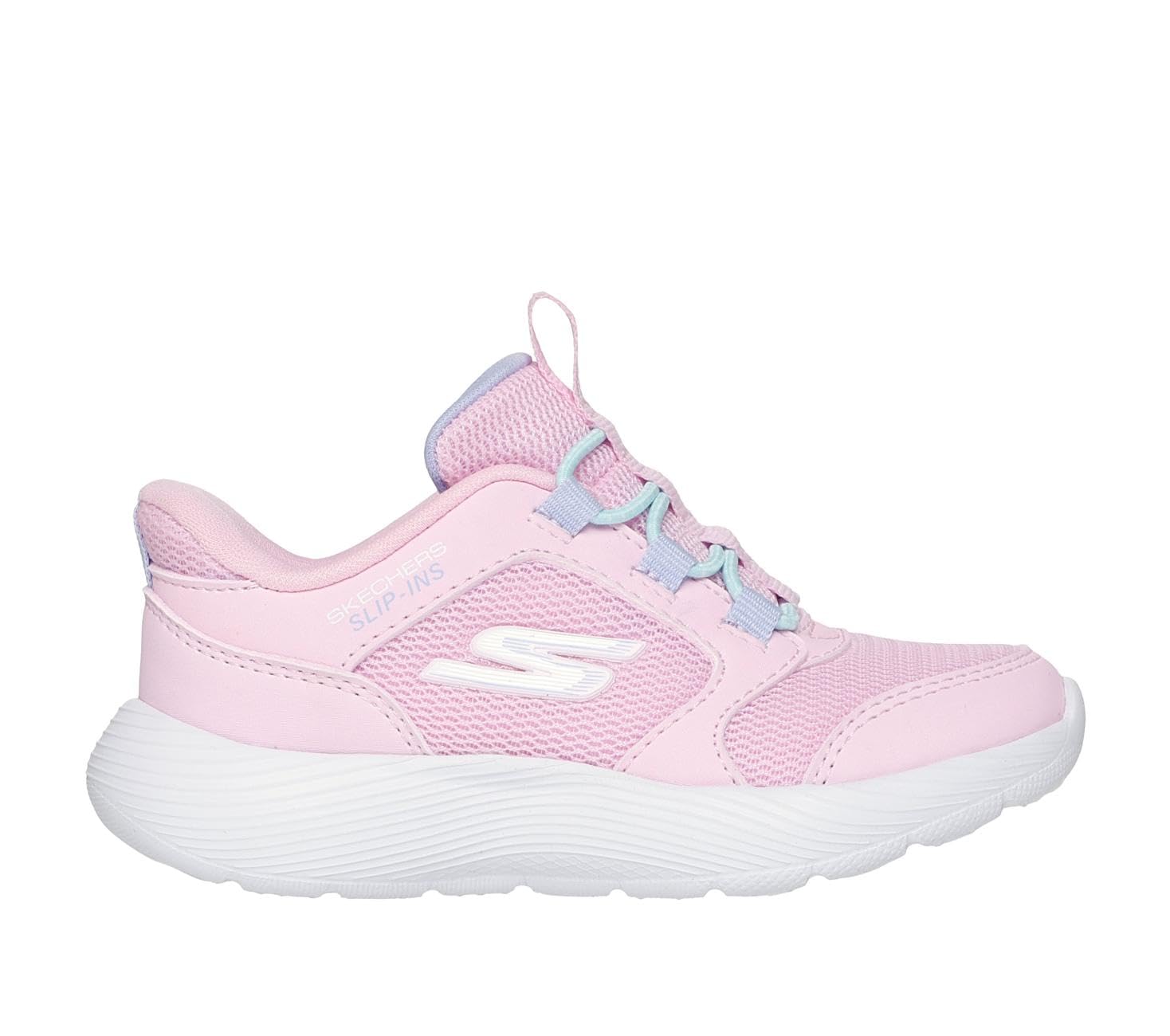 Skechers Bébé fille Dyna-Lite Slip-In ENTRAINEUSE, Light Pink Synthetic/Textile, 25 EU