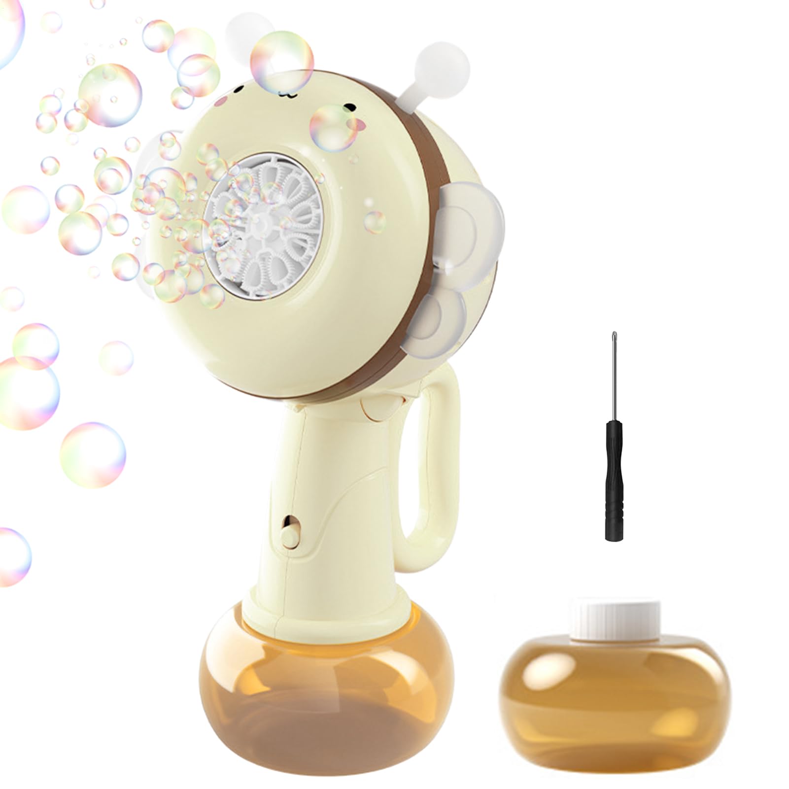 Baguette À Bulles Automatique en Forme d'abeille Portable Lumières Colorées