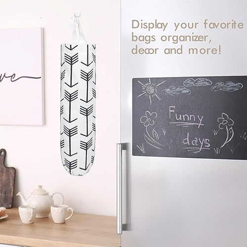 Miniatura 8 de Soporte para bolsas de plástico, soporte para bolsa de comestibles lavable, organizador de bolsas de plástico para montaje en pared, dispensador de