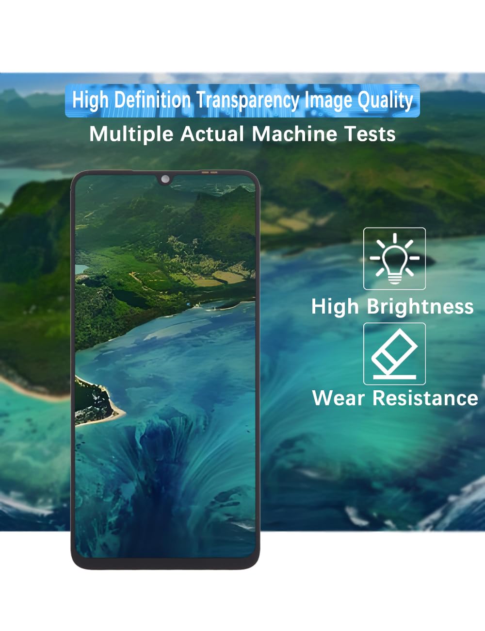 H&LYCYJ Schermo display per Samsung Galaxy A05 A055F A055F/DS A055M A055M/DS schermo LCD di ricambio assemblaggio con kit