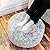 Asuprui Round Pouf Ottoman Stuffed Floor Foot Stool Floor Chair for Living Room Bedroom Foot Rest for Couch 20 in Diameter x 12 in Height Ottoman Foot Rest with Filler (Snow Gray Pouf with Filler)