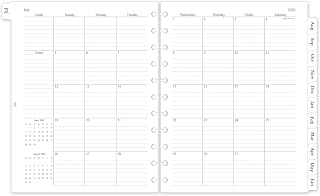2026-2027 Monthly Planner Refill, 16 Monthly Calendars 11-Disc, 8.5"x11"