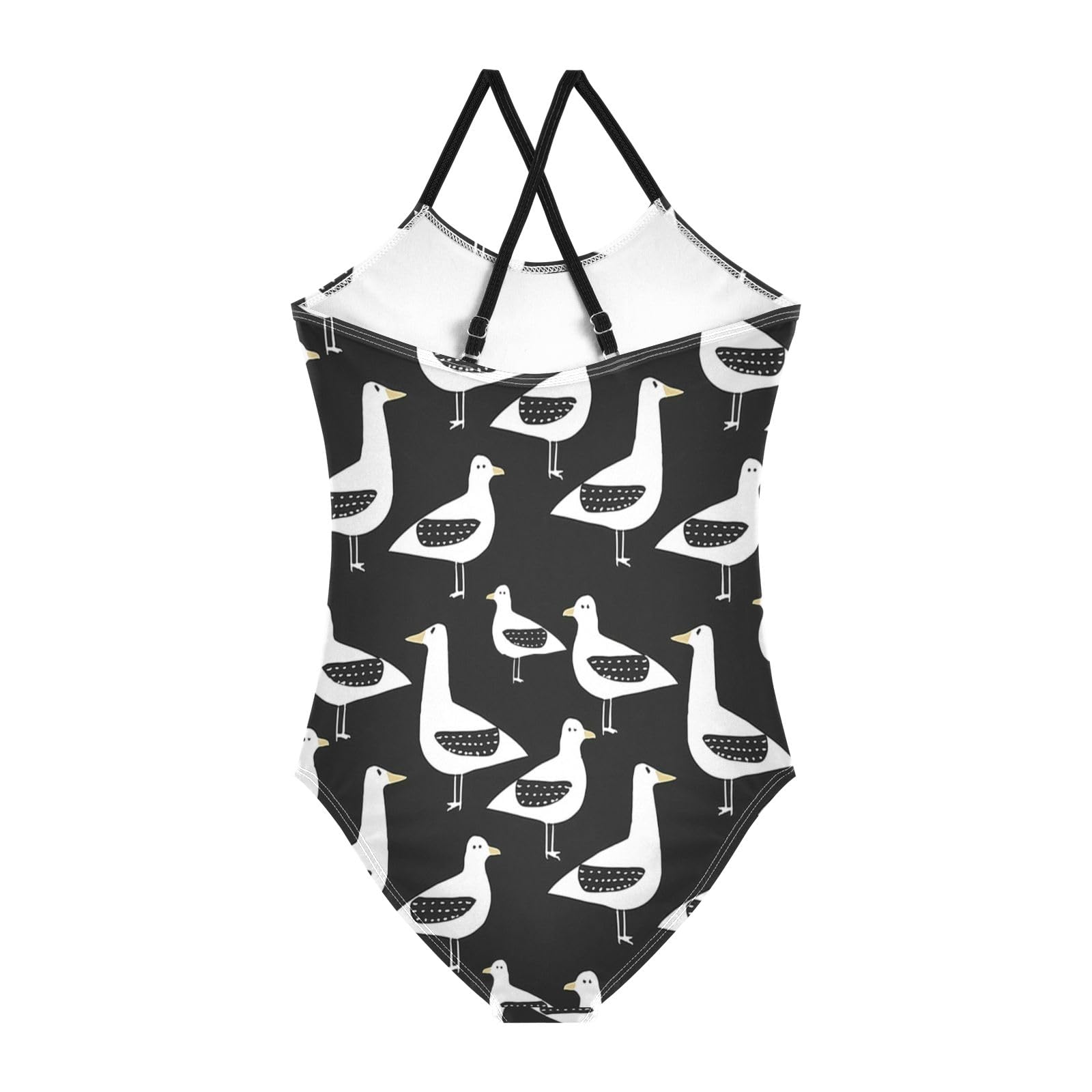 Duck Bird Girls One-Piece Swimsuit Beach Bathing Suit