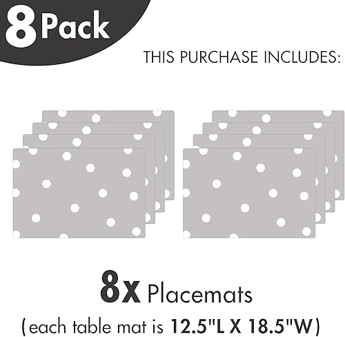 Miniatura 283 de Ambesonne Juego de 4 manteles individuales amarillos y azules, diseño de flores de primavera, flores vibrantes, manteles individuales de tela Azul