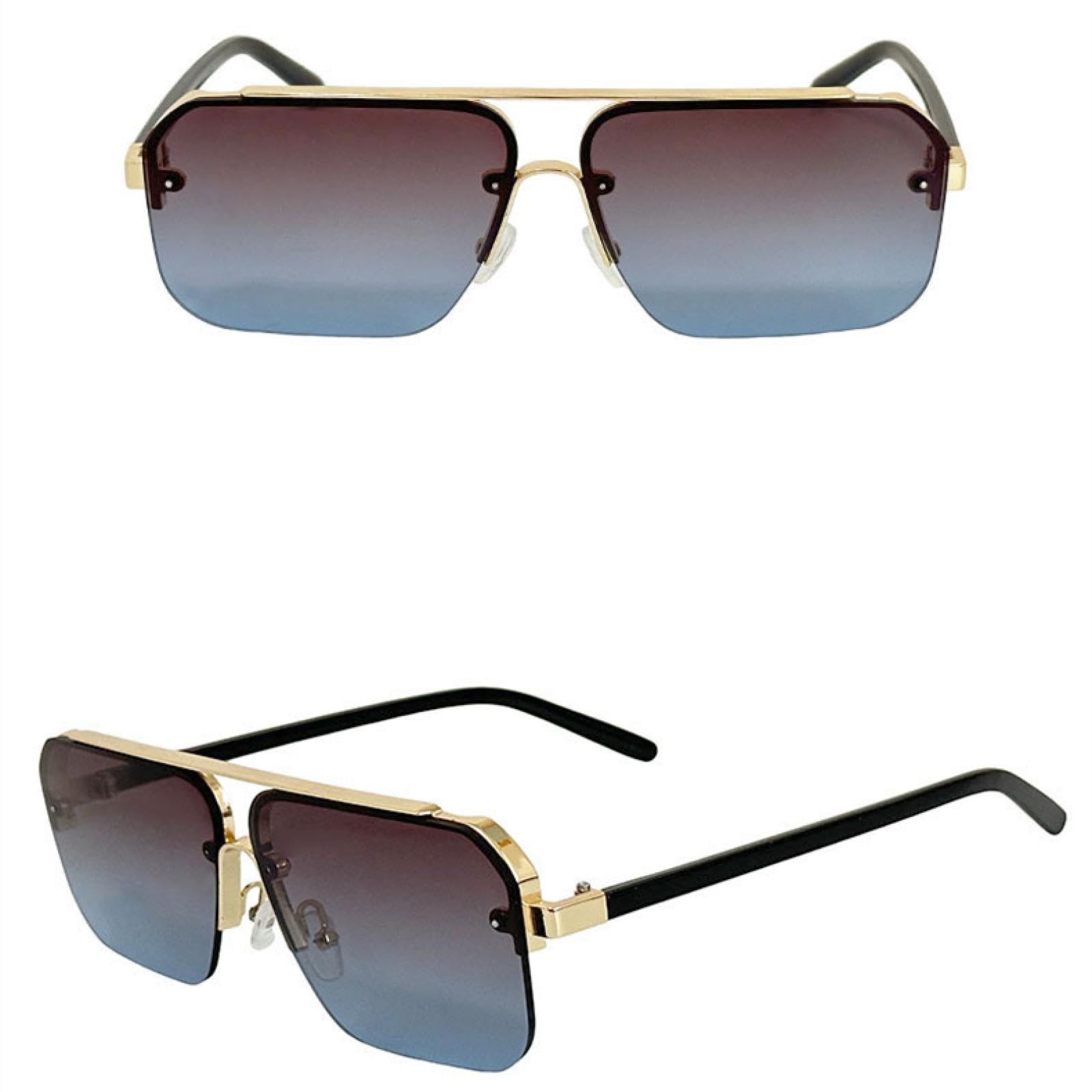 Okulary przeciwsłoneczne damskie vintage fashion półramkowe dla mężczyzn Lentes De Sol Mujer