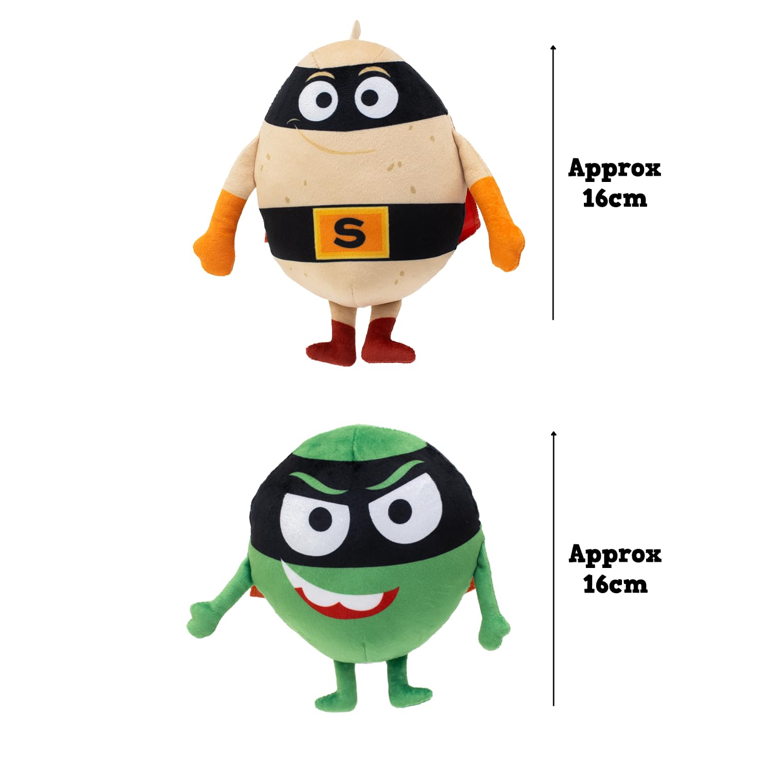 Supertato & Evil Pea Soft Toy Twin Pack, characters from the Cbeebies show & Supertato books, Multicolor - Image 4