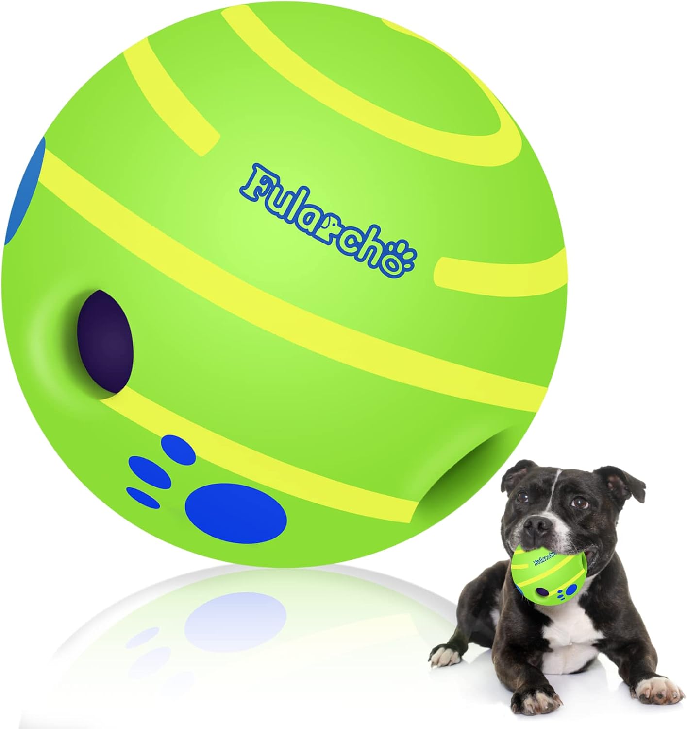 Pet Supplies TAUCHGOE Giggle Ball for Medium Breeds Dogs, Interactive Dog Toys Wobble Wiggle