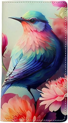 Sanlykate Funda para chequera para cheques duplicados, hombres y mujeres, bloqueo RFID, piel sintética, funda estándar para libro de cheques con