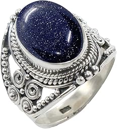 Sterling Silver 925 Ring For Women &s Natural Gemstone Ring Sterling Silver Engagement Ring June Birthstone Bezel Set Gemstone Ring