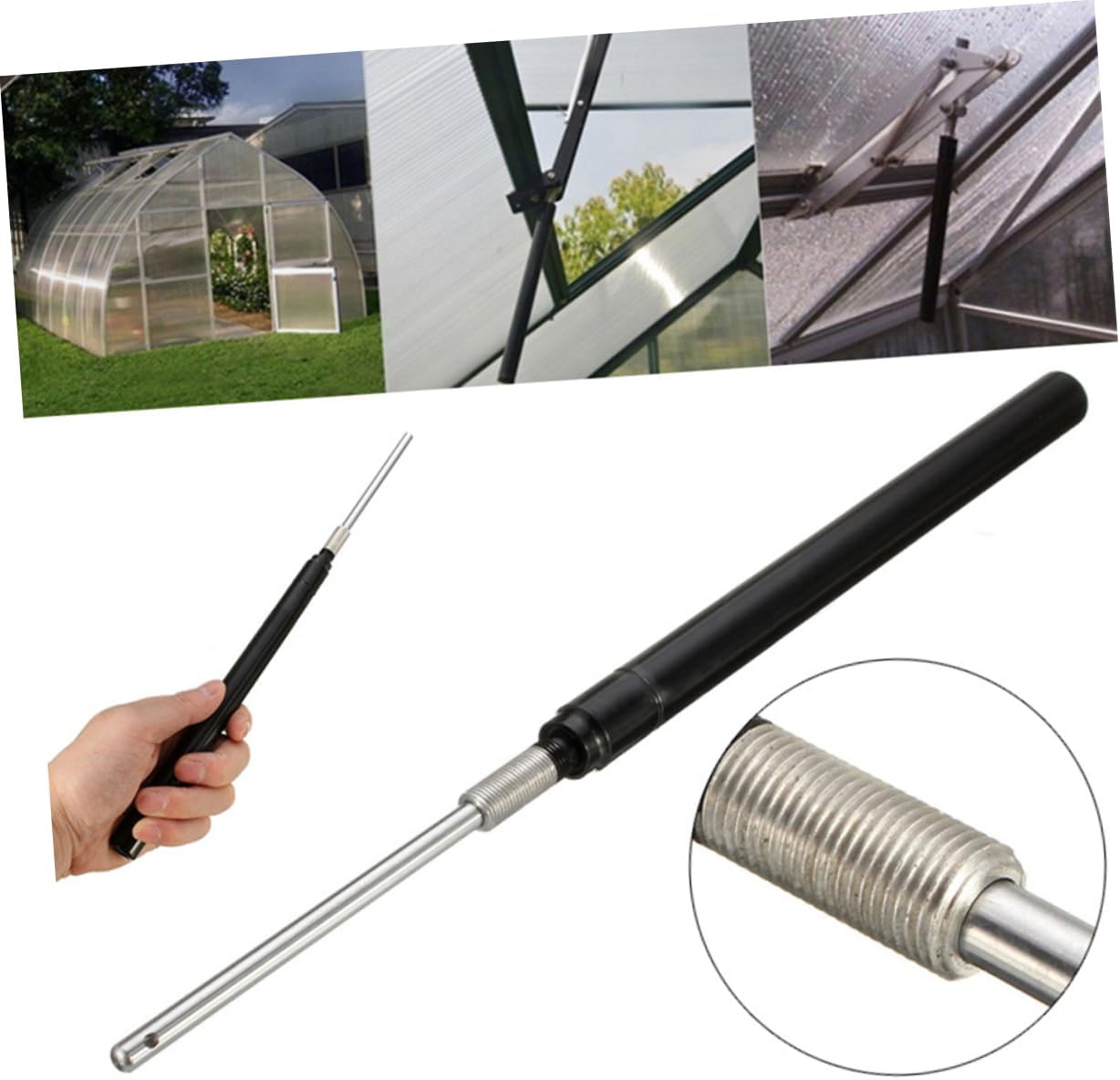 Yardwe 2 Pcs House Window Opener Automatic Vent Opener Made for Greenhouses Sturdy Material Temperature Sensing