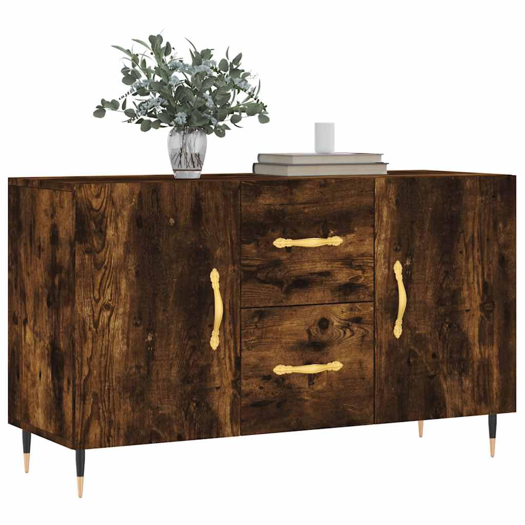 Hothingwell Niski bufet 100x36x60 cm, Drewno inżynieryjne, wędzone