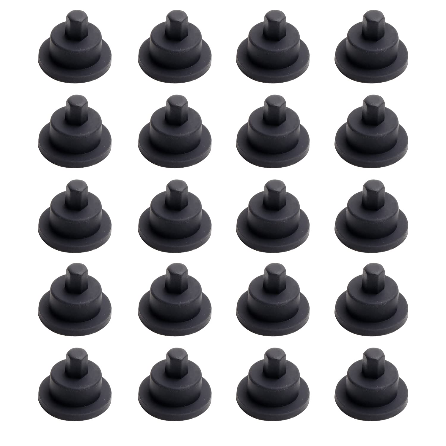 SafBbbcue 815689 Grate Foot for CT CT15G CT30G CT36G GR Gas Cooktop GR30 GR36 GR48 GR60 Rubber Silicone Range Burner Grate Feet - 20pcs