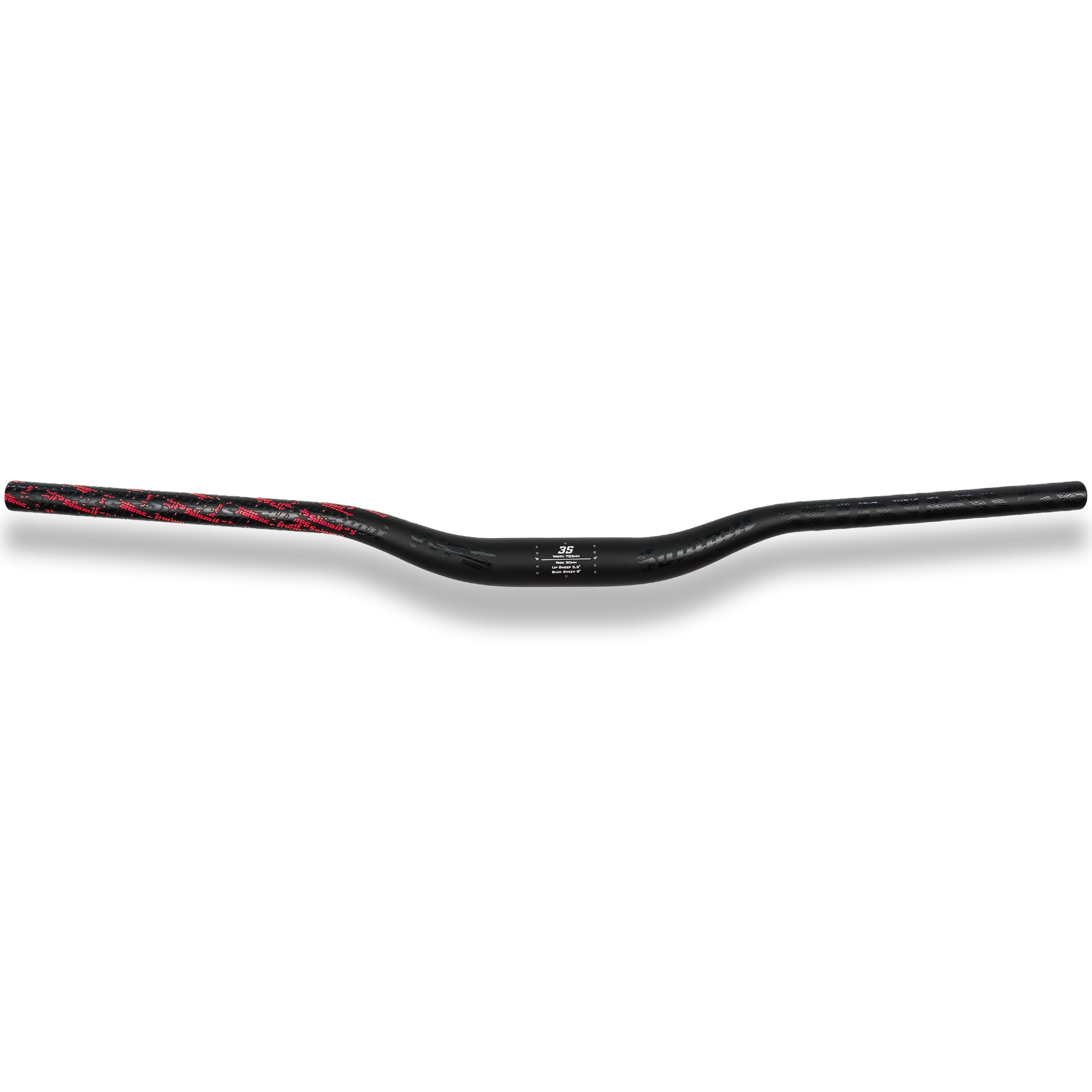 WFS Summit 35 x 785 mm Handlebar 30 mm Rise, Black x Red