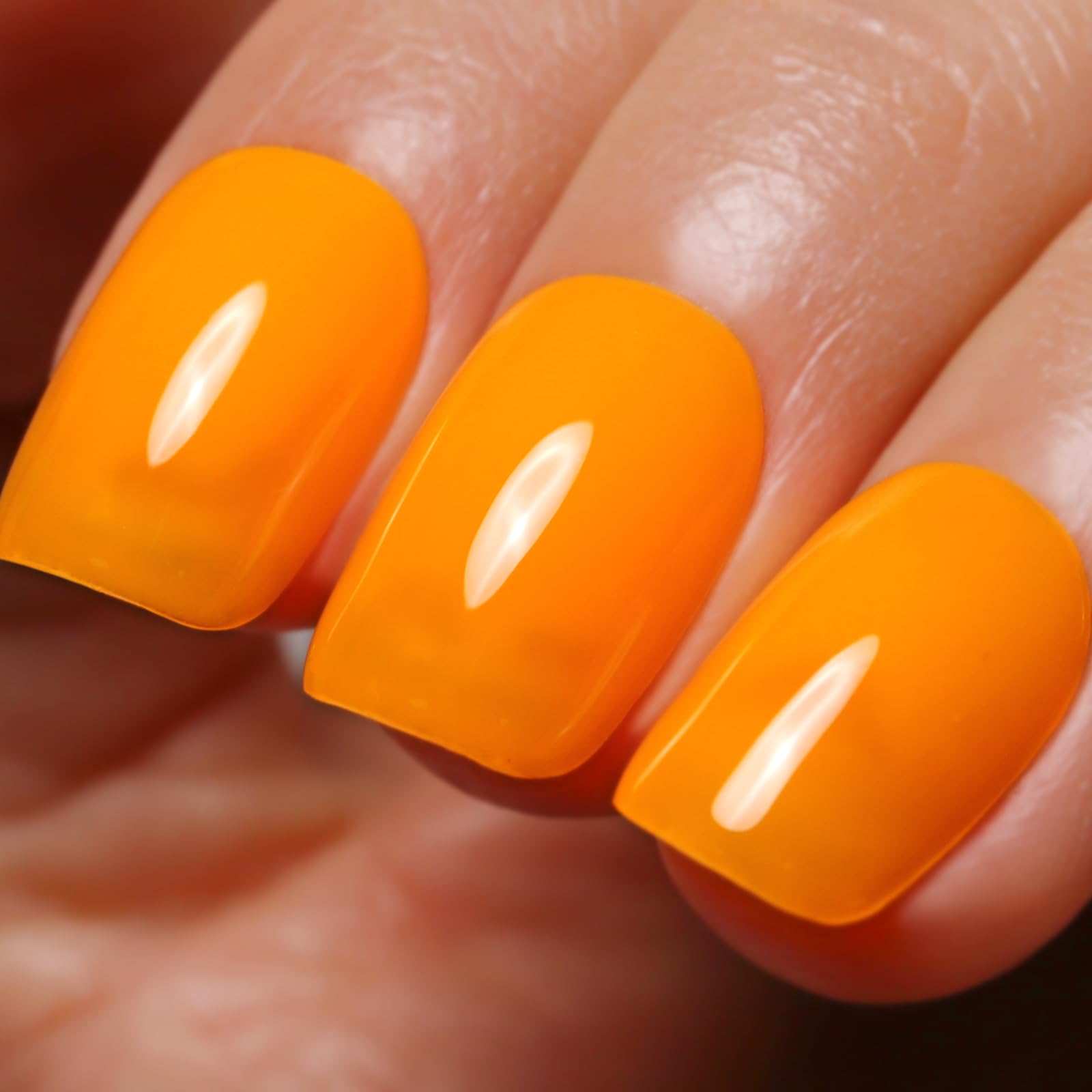 Ozzeal Gel Polish - 0.5 Fl Oz Bright Coral Orange UV LED Soak off Nail Polish for Spring Summer Manicure Salon DIY Art — view 88