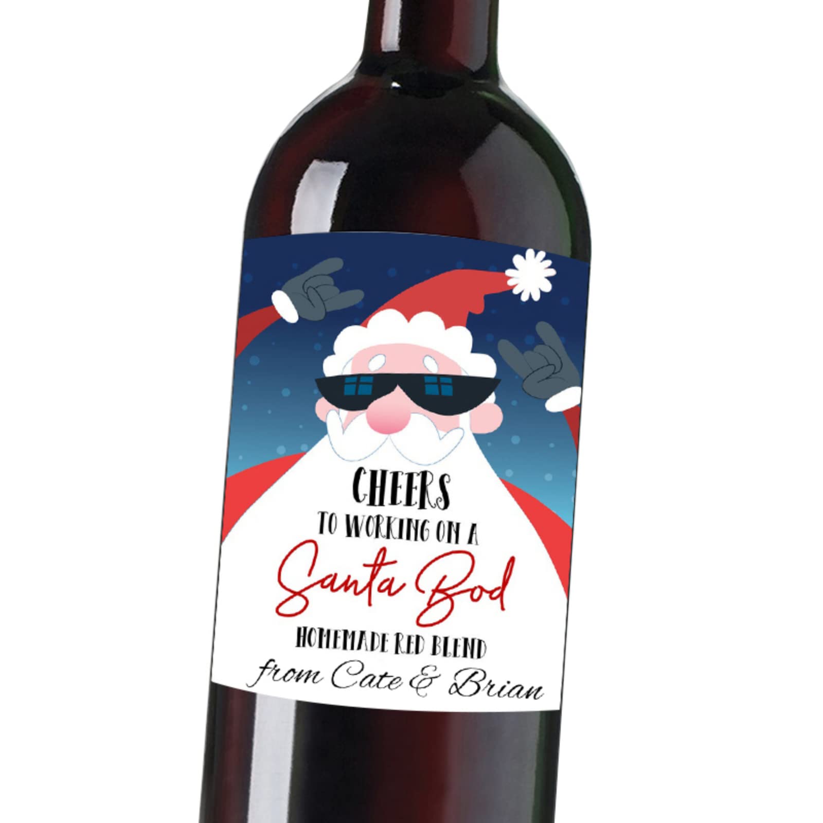 Lot De 24 étiquettes Autocollantes De Noël Pour Bouteille De Vin