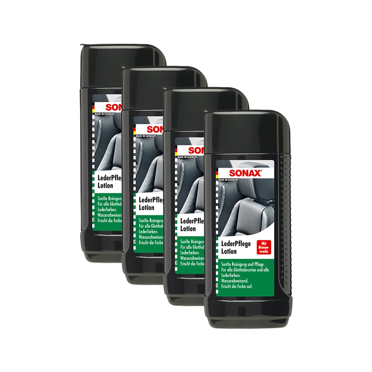 SONAX Lederpflege Lederreiniger Leather Care Lederpflegelotion 250Ml 4X