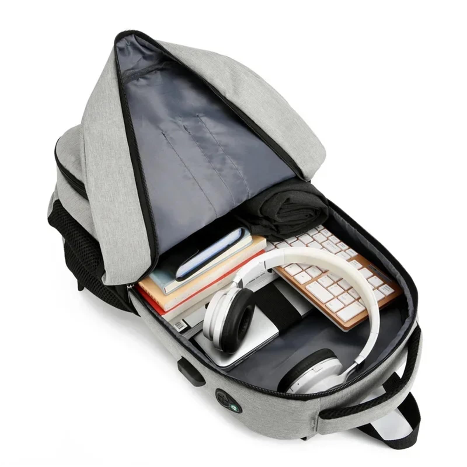 Zaino termico multifunzionale da picnic all'aperto Borsa termica per picnic da asporto consegna pasti borsa a tracolla (nero)