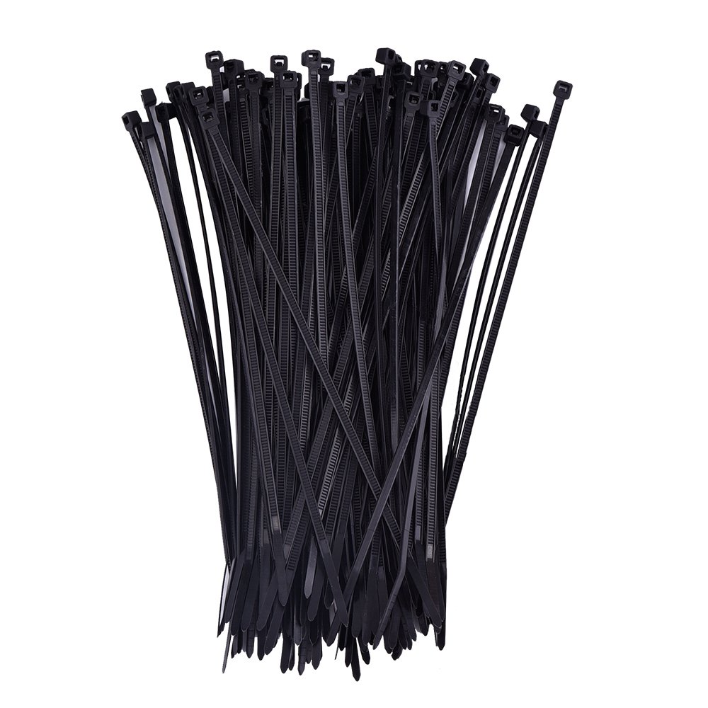Eboot Black 100 Pack 10 Inch Self-Locking Zip Ties Nylon Cable Ties,