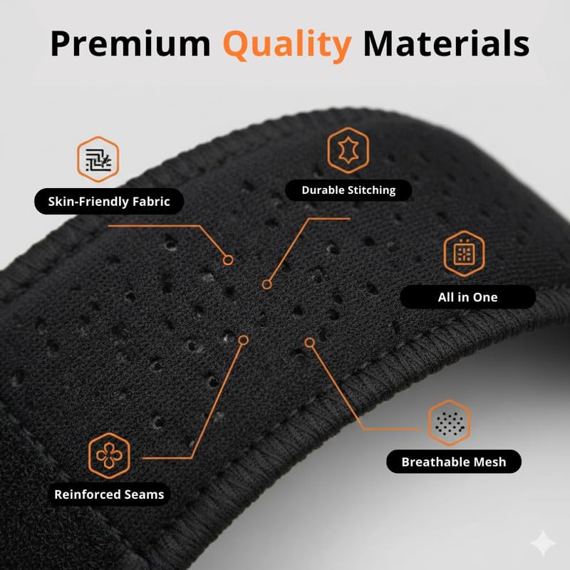 Image of 2 Pc Knee Brace for Men & Women | Adjustable Hinged Knee Cap for Knee Pain Relief | Open Patella Neoprene Knee Support for Gym, Sports & Arthritis | Knee Brace for Ligament Tear | Universal Size (Black)