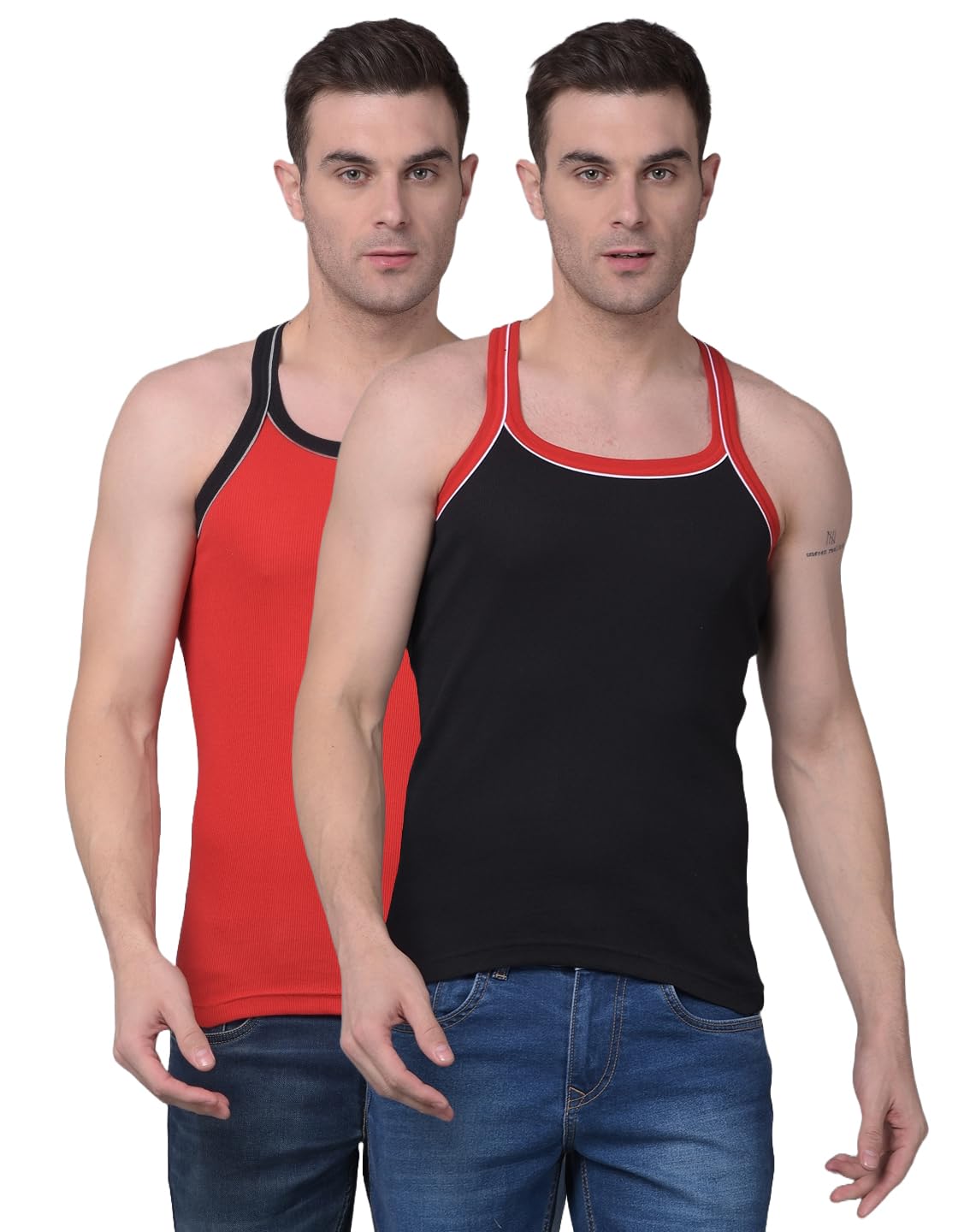 dollar bigboss Men's Solid Cotton Gym Vest (Colour May Vary)-picture-37