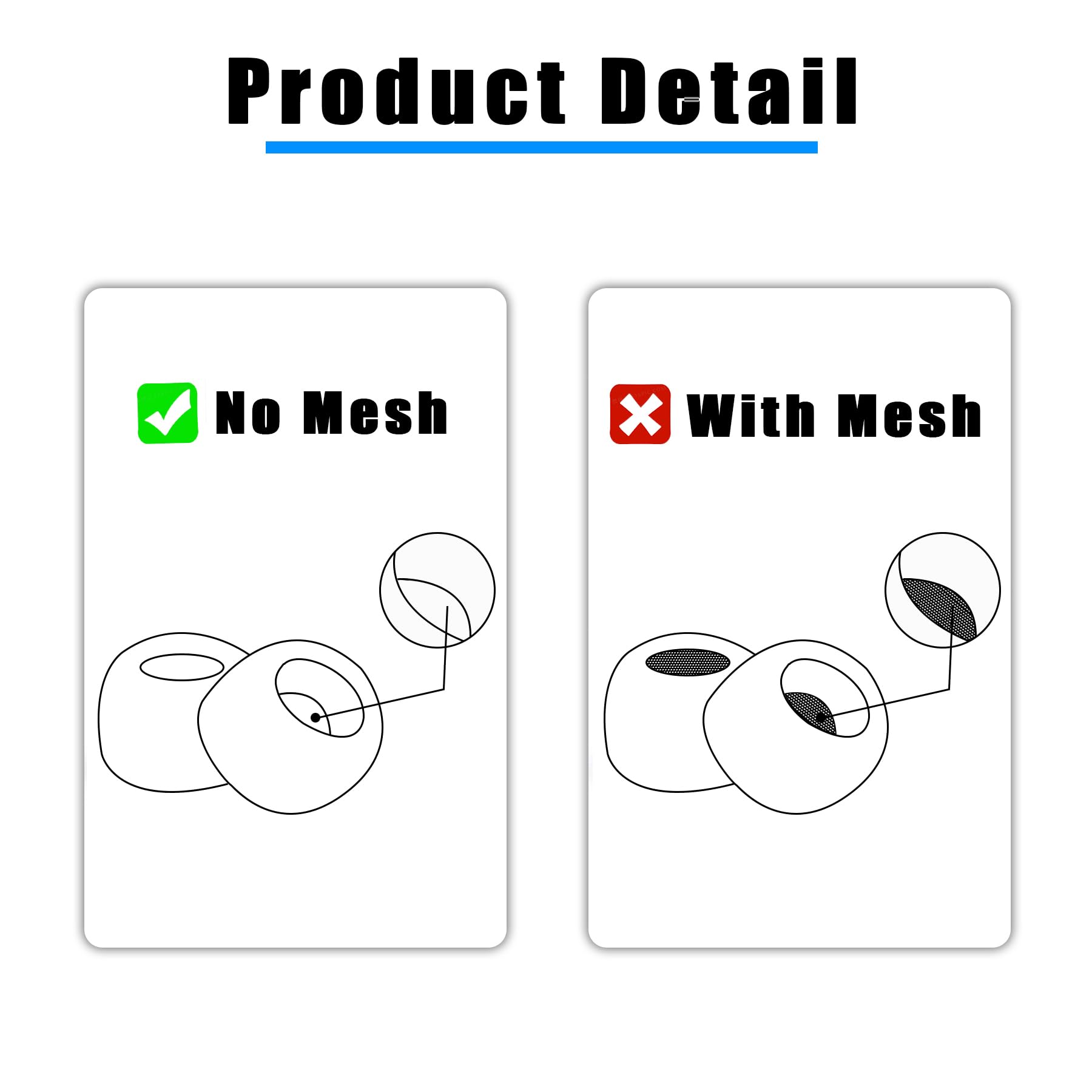 Adhiper 3 pary zatyczek do uszu do Galaxy Buds2 Pro, redukujące hałas silikonowe zatyczki do uszu, kompatybilne ze słuchawkami Samsung Galaxy Buds 2 Pro, pasują do etui do ładowania (S/M/L, czarne) | Rozmiary S/M/L, pasuje do etui ładującego, miękki silik
