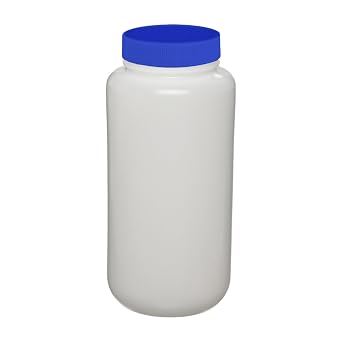 I-Chem Brand 312-0250 300 Series HDPE Translucent Wide Mouth Packer, Certifed, With Cap, Capacity 250mL Case of 24