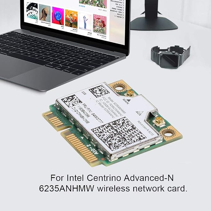 Tarjeta de Red Interna Advanced-n 6235ANHMW Bluetooth 4.0 PCI miniatura 2