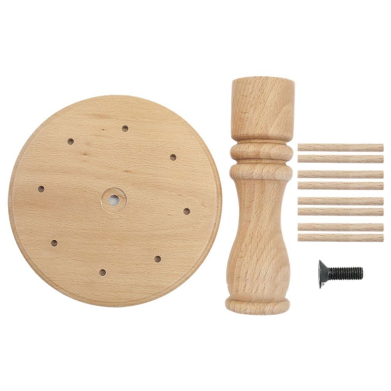 Hsioluted 8 Spools Thread Holder Sewing Bobbin Holder Wood Embroidery Sewing Thread Organizers for Quilting Embroidery