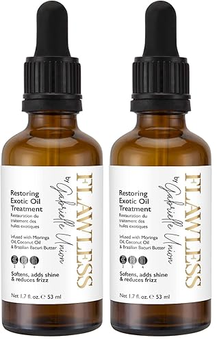 Flawless by Gabrielle Union Restoring Exotic Oil Treatment for Natural Coily Hair, 1.7 OZ (Pack of 2)