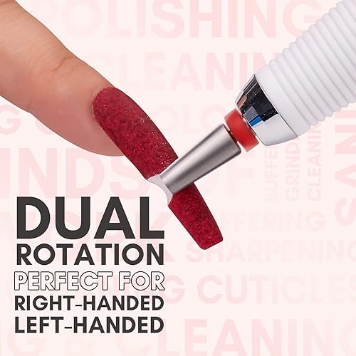 Miniatura 5 de Makartt Brocas de uñas 5 en 1, vástago de 332 pulgadas, brocas cónicas de carburo de tungsteno para uñas, eliminación rápida de uñas acrílicas,