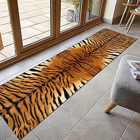 Runner Rug with Tiger Skin Design Cover
