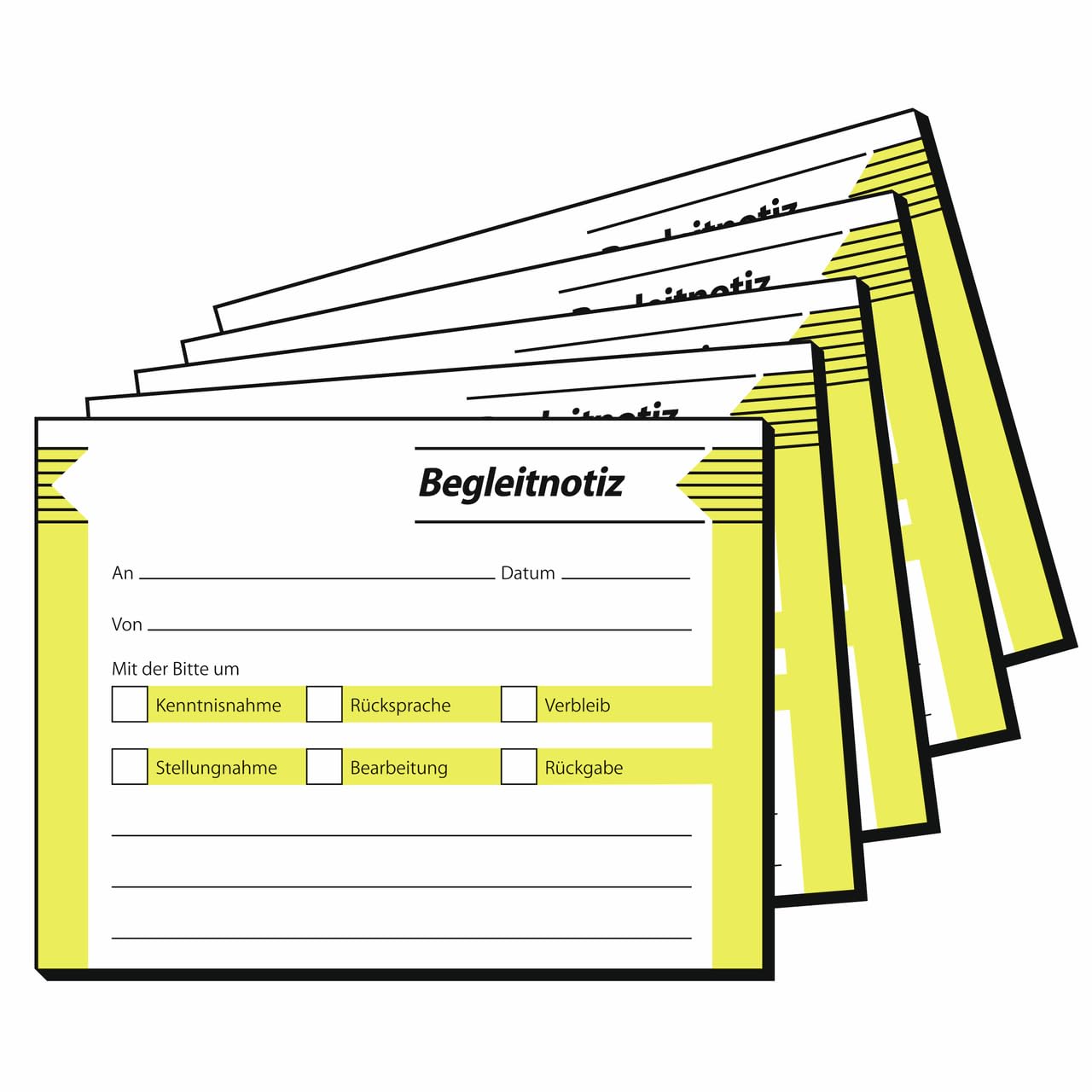 Sigel HF142 German Language Accompanying Note (Begleitnotiz) 100x75 mm, 5 Pieces