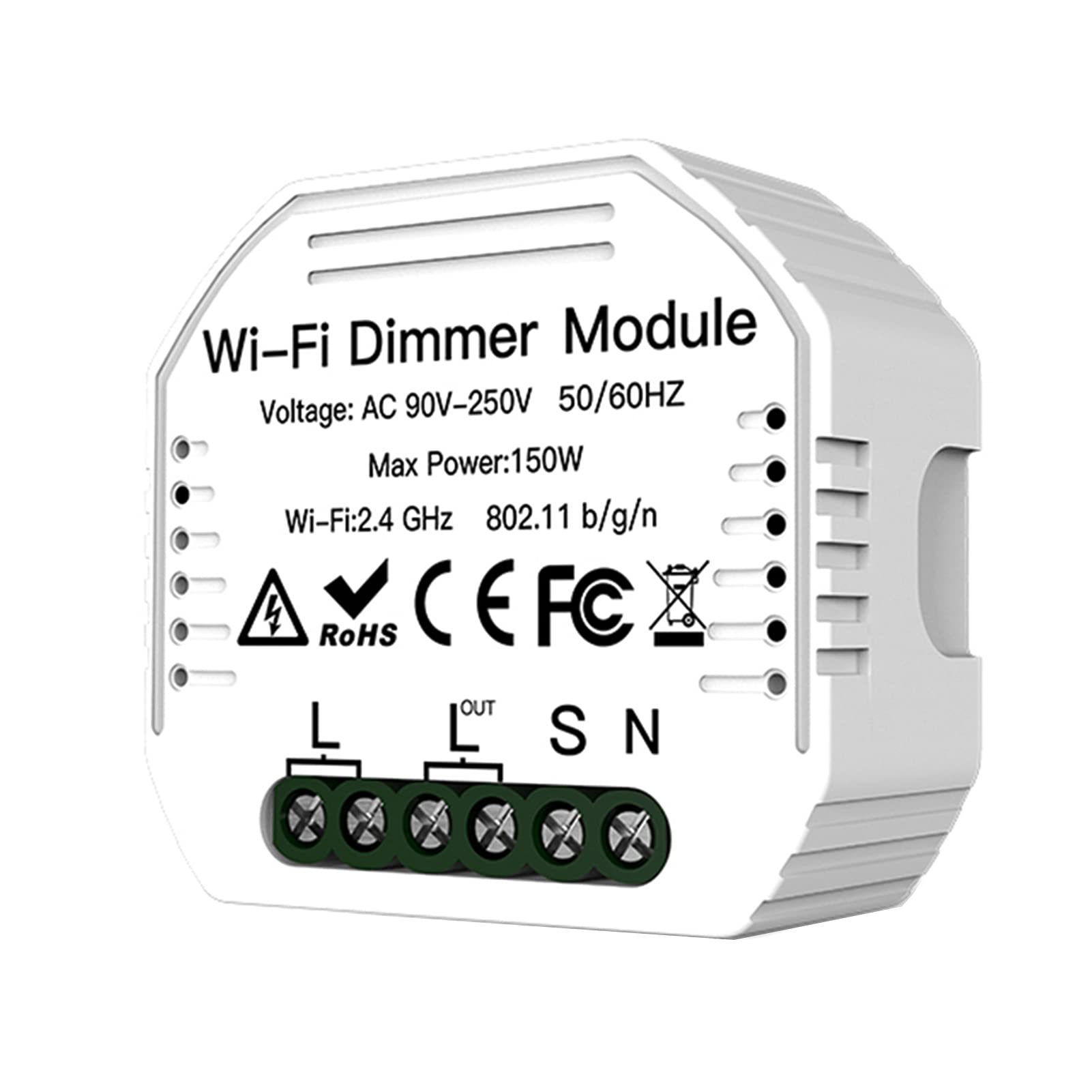 90-250V WiFi Dimmer Module Dimmer Switch Smart Light Switches 2 Way Switch Voice Control APP Remote Control Timing Function Mini Design-image-37