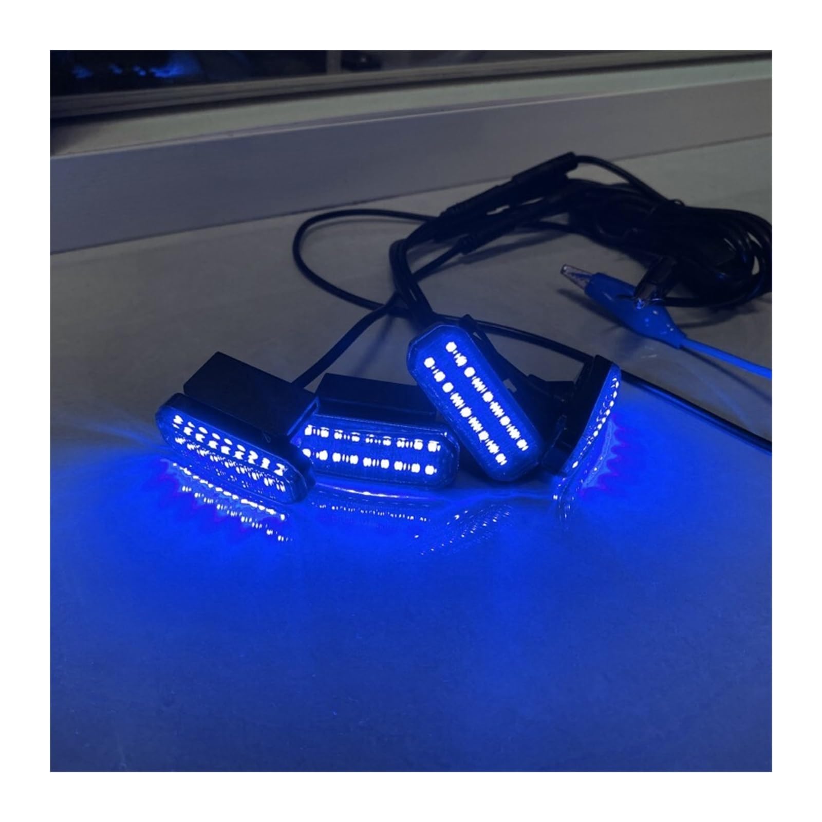 LED Oświetlenie pomocnicze Do Navara/Terra Światła LED Grilla | Jazdy Dziennej Samochodu Koło Lampa BrwiPrzednie Światło(1 to 4 Blue)