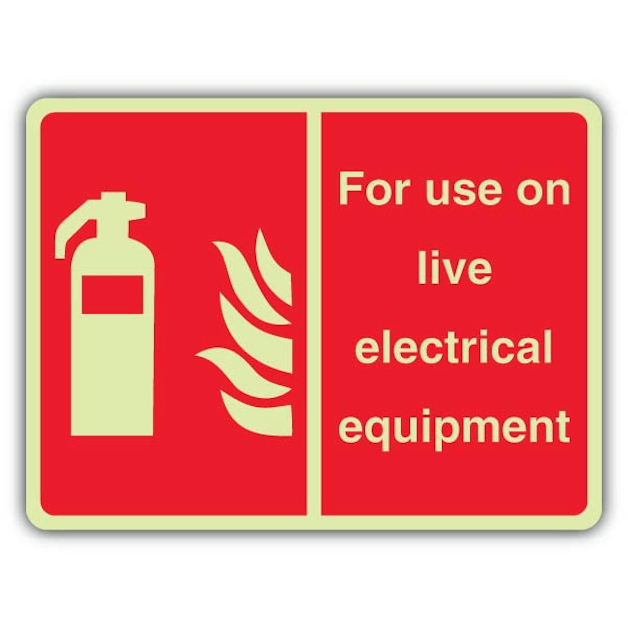 Señal V Safety For Use On Live Electrical Equipment - 400 x 300 mm