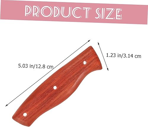 Miniatura 8 de DOITOOL 2 piezas de repuesto de mango de cuchillo de madera para cuchillos de cocina, construcción de madera, instalación cómoda, suministros de
