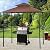 8'x 5' BBQ Grill Gazebo Barbecue Canopy Metal Gazebo Tent with Serving Shelf/Storage Hooks/Lights/Air Vent Instant Sun Shelter 2-Tier for Patio Parties Backyard