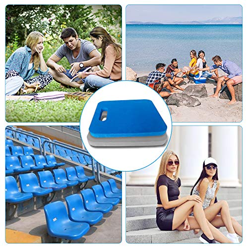 Blufree Sports Cushion Stadium Seat Pad 0.9inch Extra Thick, Foam Seat Cushion Chairs Pad with Carry Handle for Bleachers Beach Lawns Kayak Boating Sporting Event.