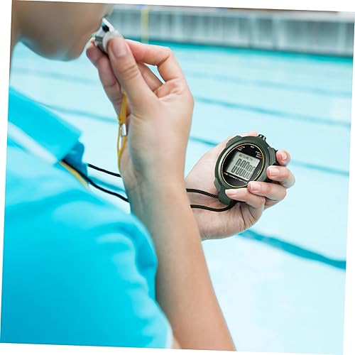 Miniatura 7 de Alasum Cronómetro deportivo digital portátil con fecha multifunción para entrenamiento de fitness y uso de gimnasio y fácil operación