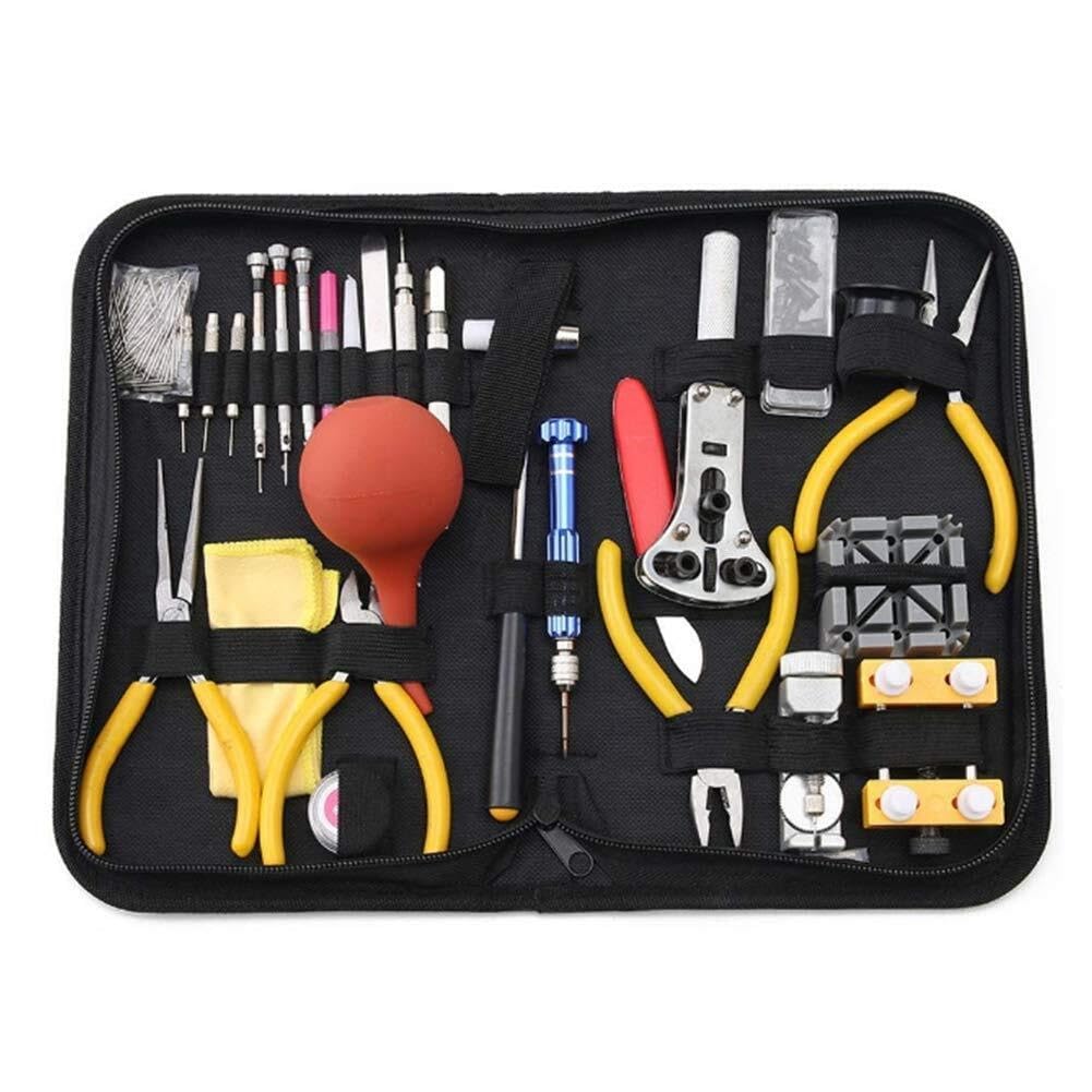 Watch Band Strap Repair Tool Kit Include Hammer Watch Battery Replacement Tool Kit for Repairing Various Watches