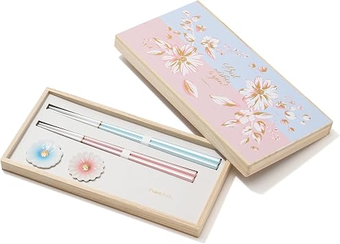 Francfranc Franc Pair Gift Chopsticks & Chopsticks Rest SWEET