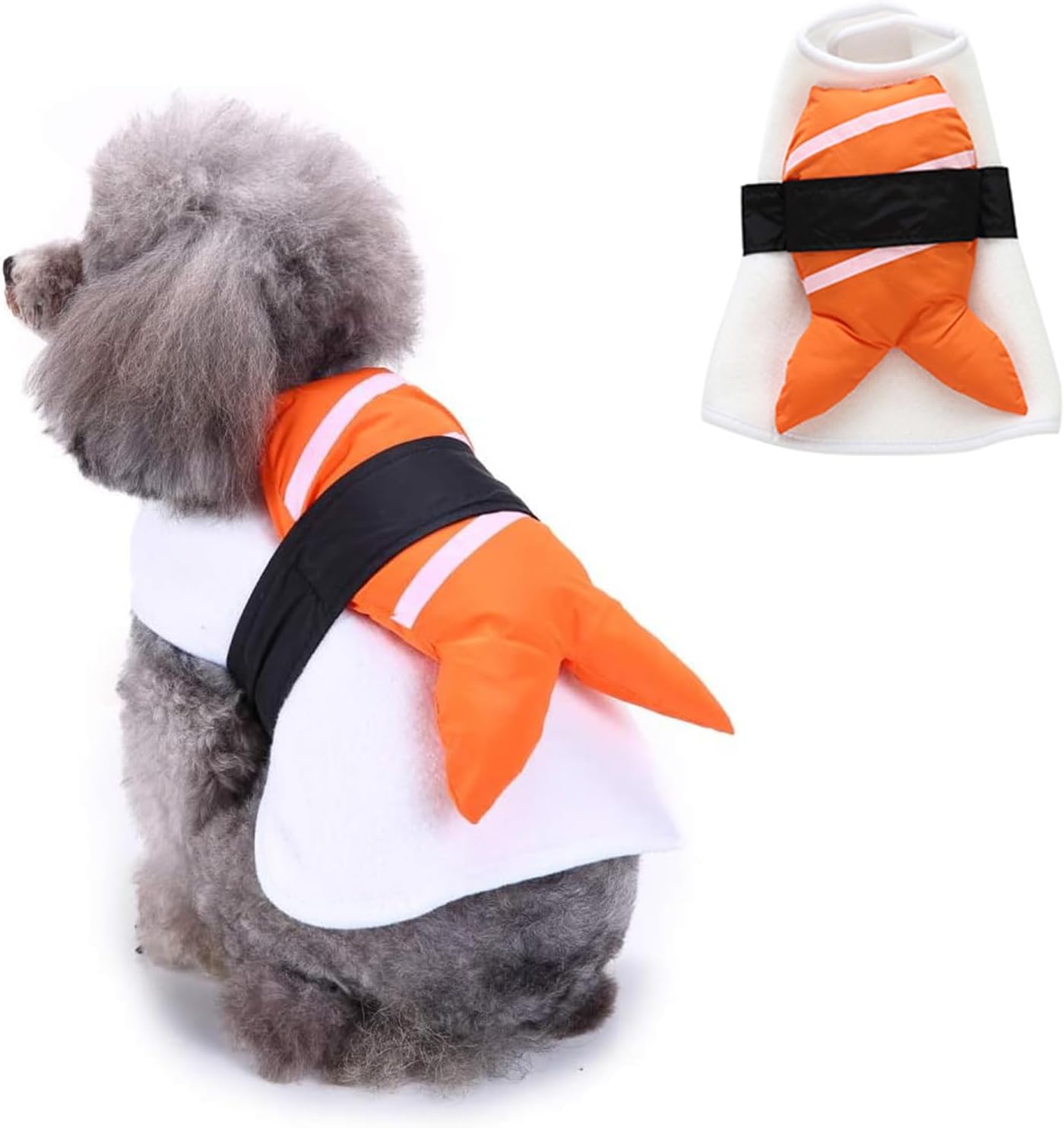 Sushi Dog Halloween Costume Fish Food Pet Costume, Cat