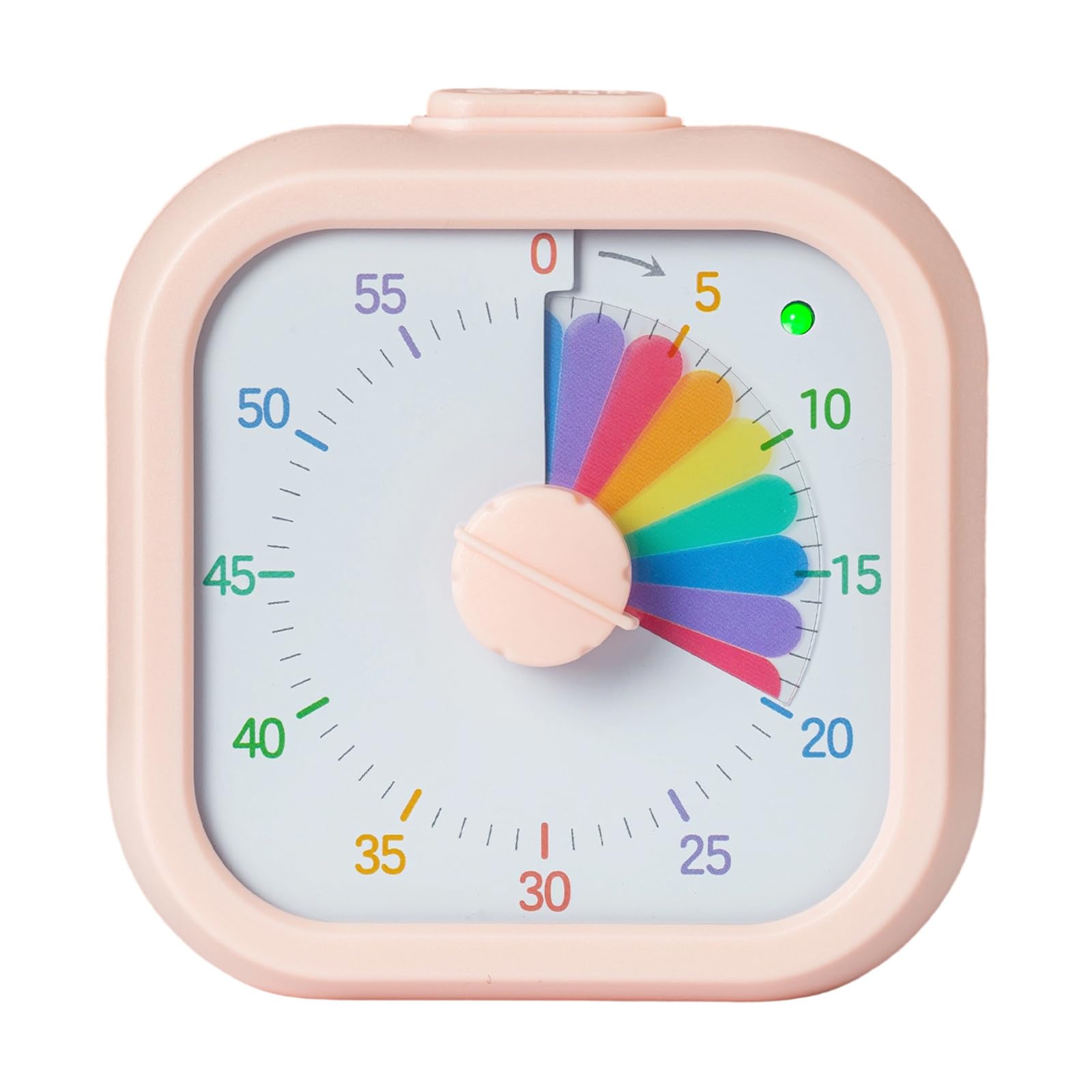 60 Minutes Visual Timer Visualization Kitchen Cooking Timer Kitchen Cooking Discipline Countdown Square Quiet Clock Clock for Children