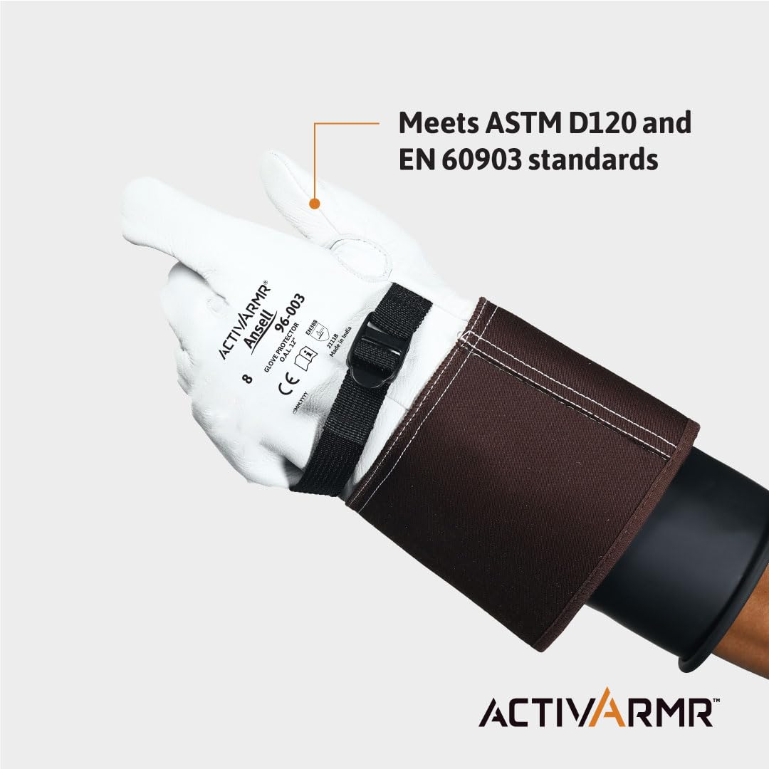 Ansell ActivArmr 96-003 - Guantes industriales, talla 10, color blanco (paquete de 1)