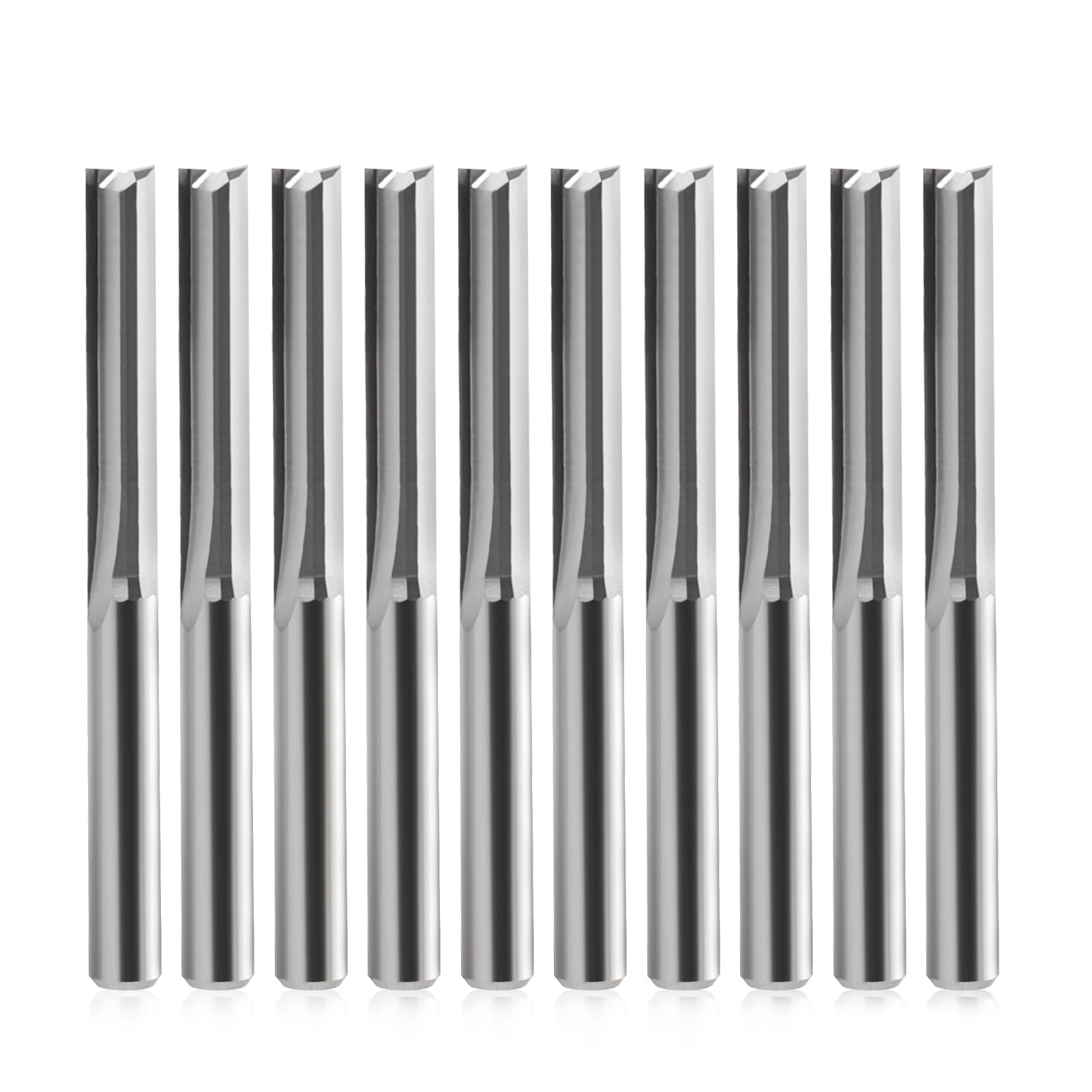 Fraise à queue CNC, fraise pour défonceuse, 2 flûtes, fraise droite, tige 4 mm, diamètre de coupe 4 mm, longueur de coupe 22 mm, fraise CNC pour plaque de densité, bois massif, contreplaqué