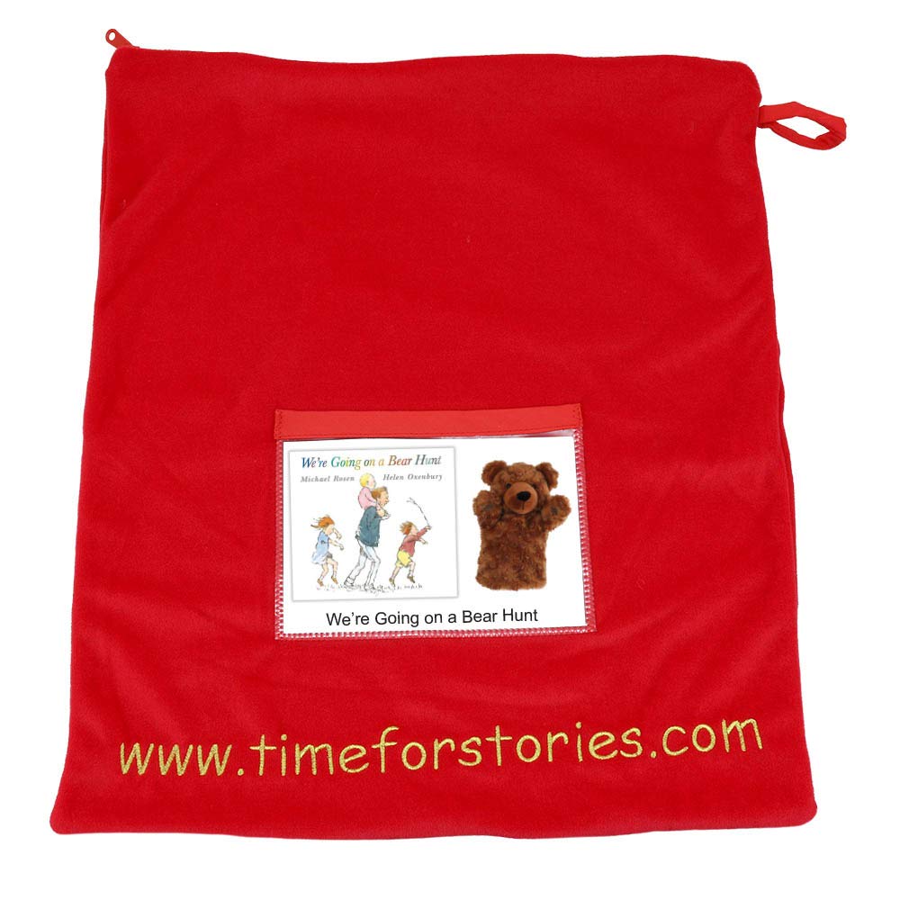 Livre avec marionnette « We're Going On A Bear Hunt » (en anglais)