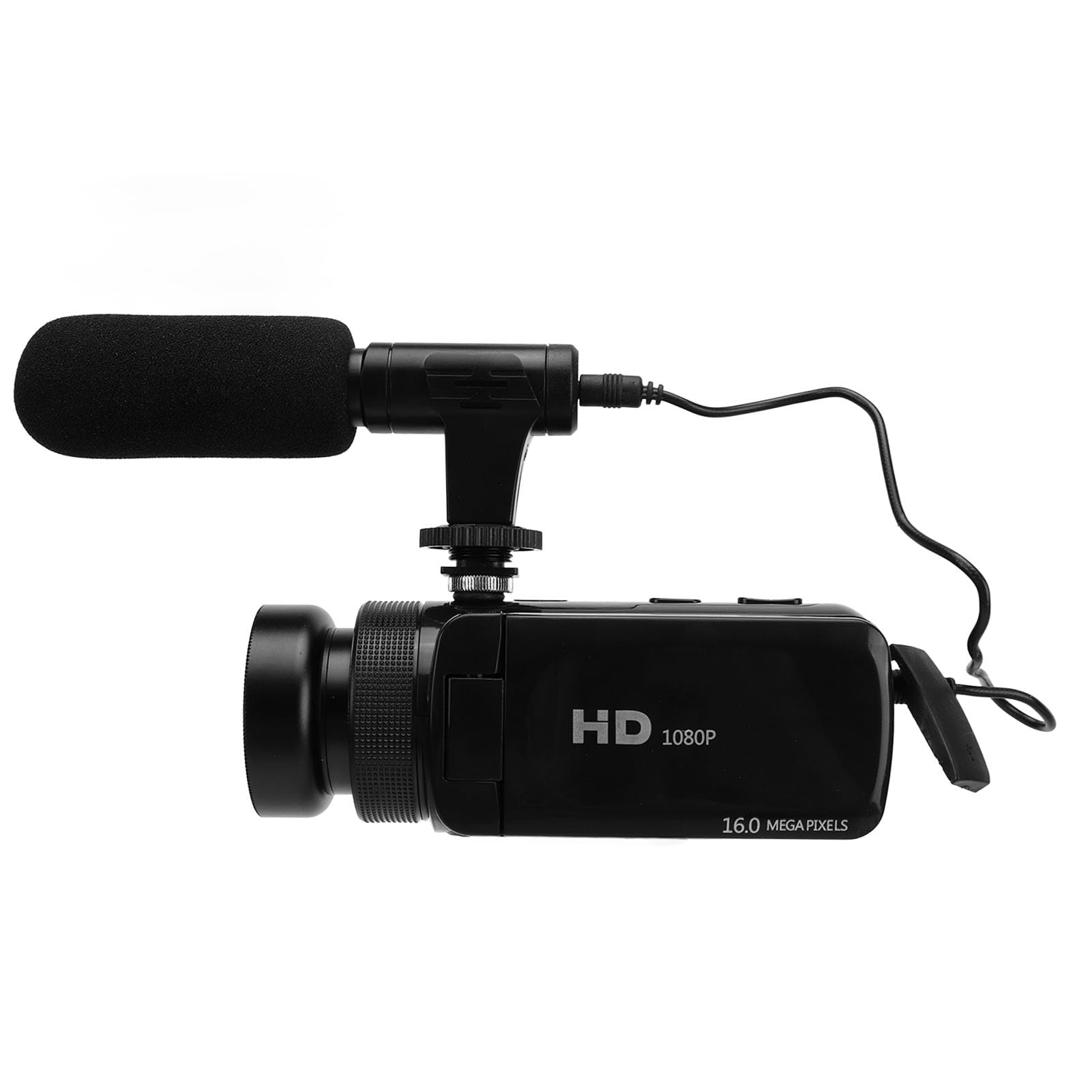 Yunseity Video Camera Camcorder, 16MP 1080P Digital Camera for Photography, 180° Flip Screen, 16X Digital Zoom, Vlogging Camera with External Microphone, 0.45X Wide Angle Lens (US Plug)-picture-29