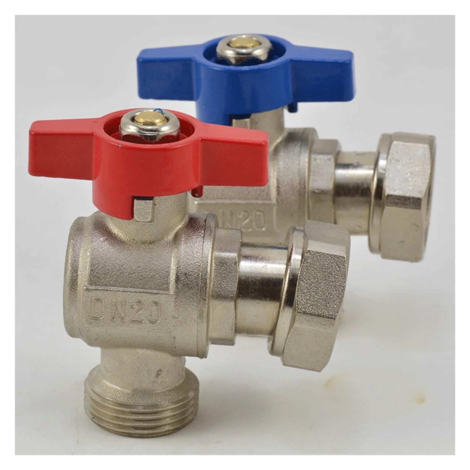 1 PZ è composto da valvola a sfera 1/2 "3/4" 1 "filettatura maschio e femmina collettore valvola a sfera valvola for riscaldamento a pavimento caldaia a parete caldaia (Color : DN25 M-DN20 M)