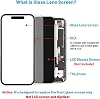 Repuesto de pantalla para iPhone 15 Plus, vidrio de repuesto para iPhone 15 Plus de 6.7 pulgadas, kit de reparación de pantalla con adhesivo resistente al agua (sin OLED ni digitalizador táctil) 3